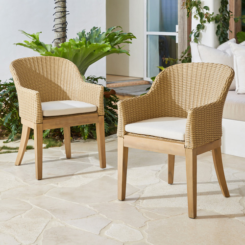 Woven patio dining chairs new arrivals